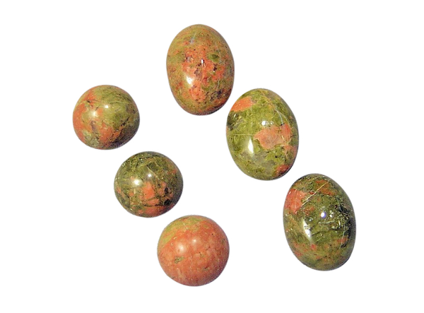 Natural Extra Fine Unakite - Round & Oval Cabochon - AAA+ Grade