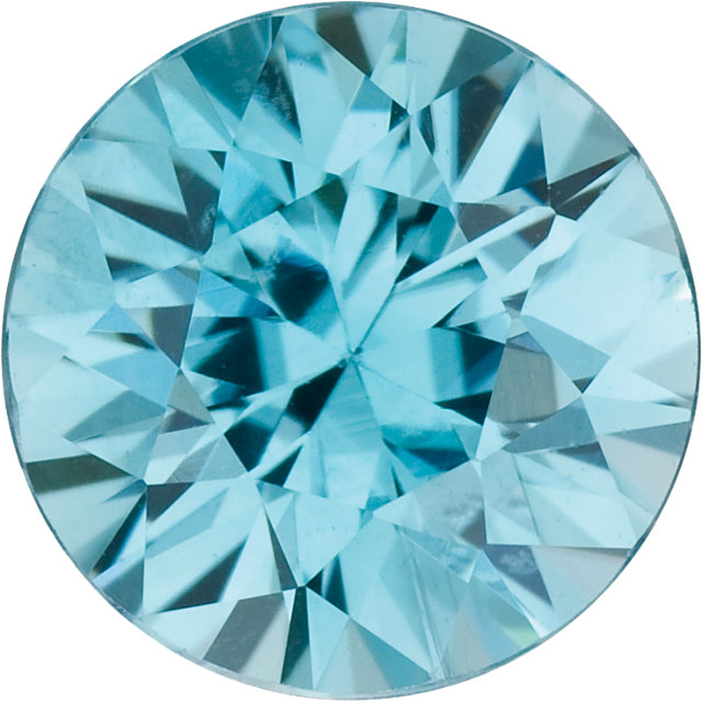 Natural Fine Sea Foam Blue Zircon - Round - Cambodia - Top Grade - NW Gems & Diamonds
