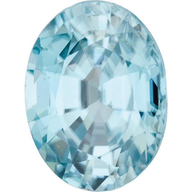 Natural Fine Sea Foam Blue Zircon - Oval - Cambodia - Top Grade - NW Gems & Diamonds