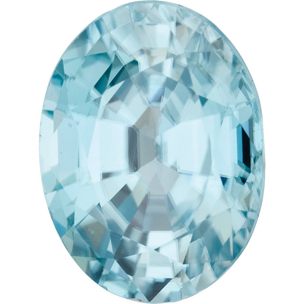 Natural Fine Sea Foam Blue Zircon - Oval - Cambodia - Top Grade - NW Gems & Diamonds
