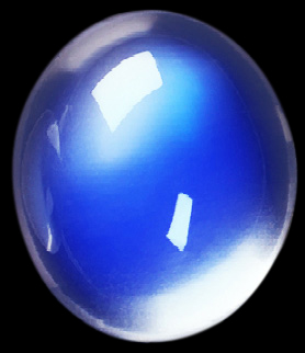 Natural Super Fine Rainbow Moonstone - Oval Cabochon - Sri Lanka - AAAA Grade