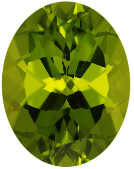 Natural Fine Rich Green Peridot - Oval - Arizona - AAA Grade