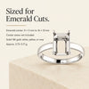 [Scale AI] benefits_list, 14K Gold Emerald Cut Solitaire Ring Setting - Claw Style Ring Mounting