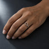 [Scale AI] lifestyle, 14K Gold Round Cut Solitaire Ring Setting - Double Claw Style Ring Mounting