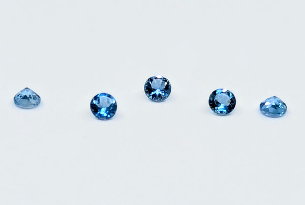 Natural Super Fine Aquamarine Melee - Round Diamond Cut - Brazil - AAAA Grade