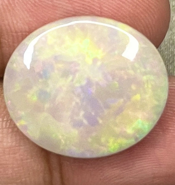 14.6ct Welo Opal Pear Cabochon AAAA Ethiopian Pinpoint Color Flash VIDEO