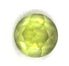 Natural Extra Fine Green Peridot Round Rose Cut Cabochon AAA