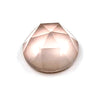 Natural Extra Fine Rose Quartz - Round Rose Cut Cabochon - AAA+ Grade