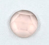 Natural Extra Fine Rose Quartz - Round Rose Cut Cabochon - AAA+ Grade