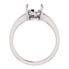 Sterling Silver Oval Cut Solitaire Ring Setting - Claw Style Ring Mounting
