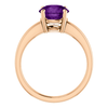 14K Gold Round Cut Solitaire Ring Setting - Claw Style Ring Mounting