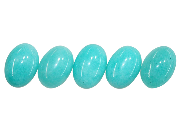 Natural Extra Fine Amazonite - Oval Cabochon - AAA+ 7x5mm-25x18mm