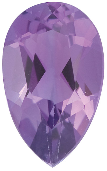 Natural Fine Rich Violet Amethyst - Pear Shape - Brazil - Select Grade - NW Gems & Diamonds
