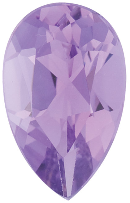 Natural Fine Lilac Violet Amethyst - Pear Shape - Brazil - Select Grade - NW Gems & Diamonds
