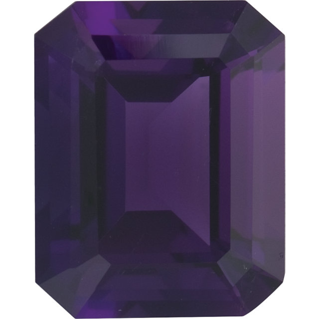 Natural Fine Deep Purple Amethyst - Emerald Cut - Brazil - Top Grade - NW Gems & Diamonds
