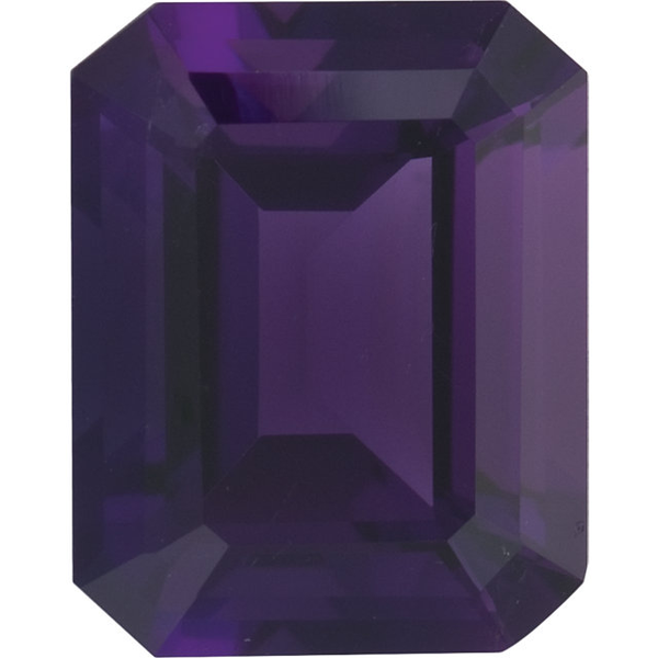 Natural Fine Deep Purple Amethyst - Emerald Cut - Brazil - Top Grade - NW Gems & Diamonds
