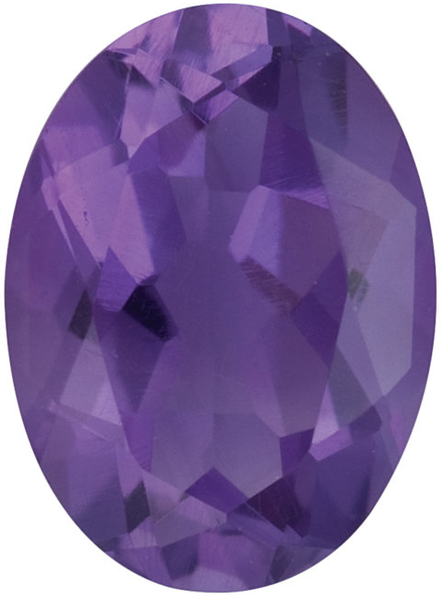 Natural Fine Rich Violet Purple Amethyst - Oval - Brazil - Select Grade - NW Gems & Diamonds
