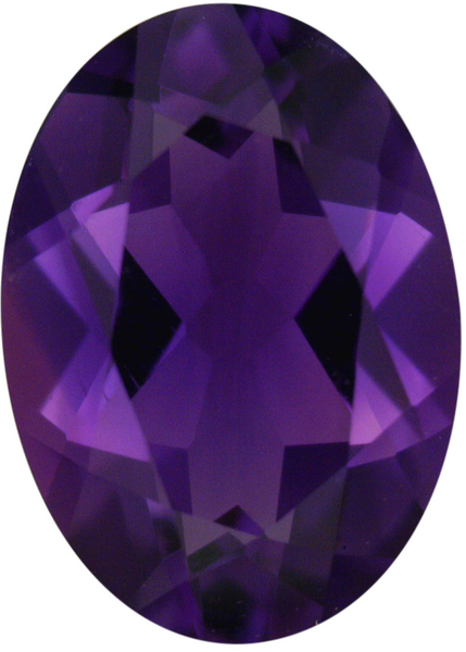 Natural Fine Vivid Purple Amethyst - Oval - Brazil - Top Grade - NW Gems & Diamonds
