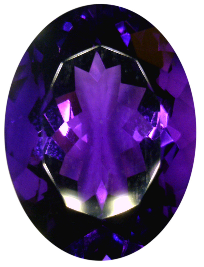 Natural Extra Fine Intense Purple Amethyst - Oval - Zambia - Extra Fine Grade - NW Gems & Diamonds

