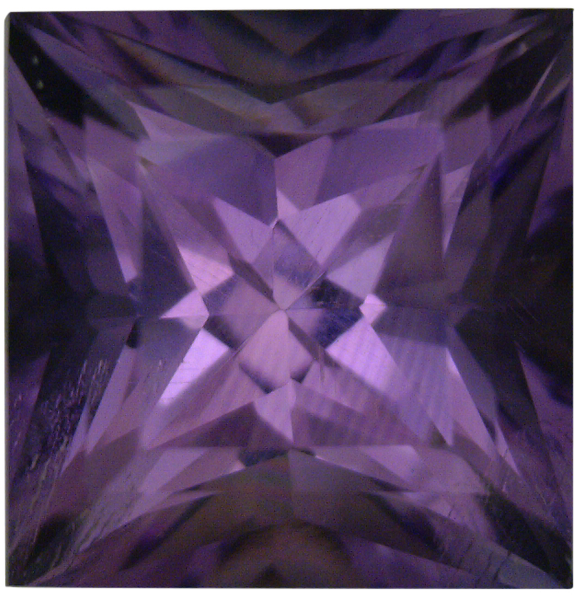 Natural Fine Vivid Purple Amethyst - Square Princess - Bolivia - Top Grade - NW Gems & Diamonds

