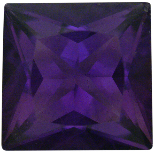 Natural Fine Deep Purple Amethyst - Square Princess - Bolivia - Top Grade - NW Gems & Diamonds
