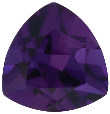 Natural Fine Deep Purple Amethyst - Trillion - Zambia - Top Grade - NW Gems & Diamonds
