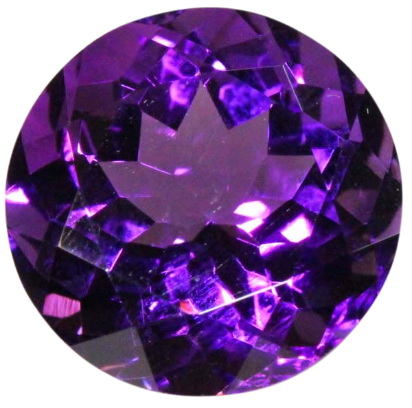 Natural Fine Vivid Purple Amethyst - Round - Brazil - AAA Grade