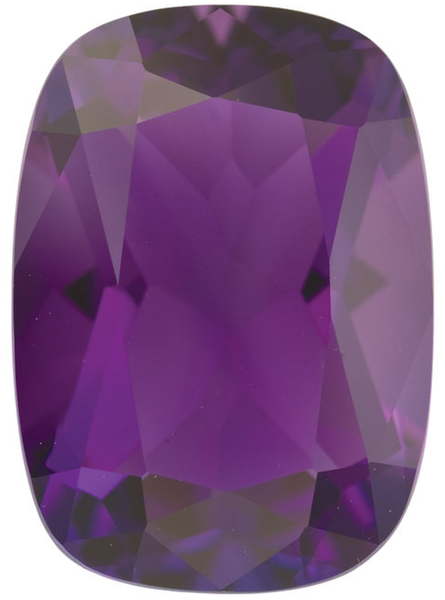 Natural Extra Fine Deep Purple Amethyst - Antique Cushion - AAA+ Grade