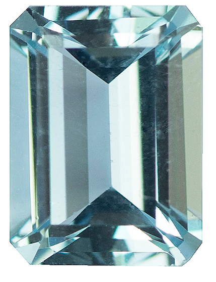 Natural Fine Light Sky Blue Aquamarine - Emerald Cut - Zambia - Select Grade - NW Gems & Diamonds
