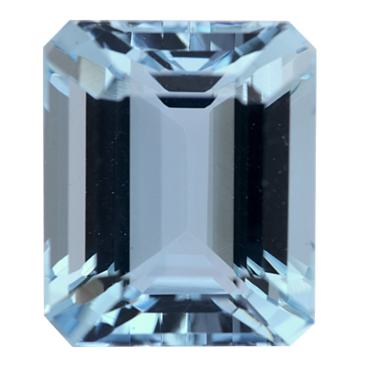 Natural Fine Blue Aquamarine - Emerald Cut - Zambia - Top Grade - NW Gems & Diamonds
