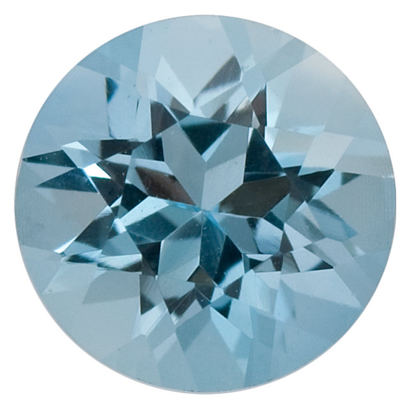 Natural Fine Medium Blue Aquamarine - Round - Brazil - Select Grade - NW Gems & Diamonds
