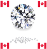 Natural Very Finest Canadian Diamond Melee - Round - VVS2-VS1 - E-F - Precision Cut - Canada