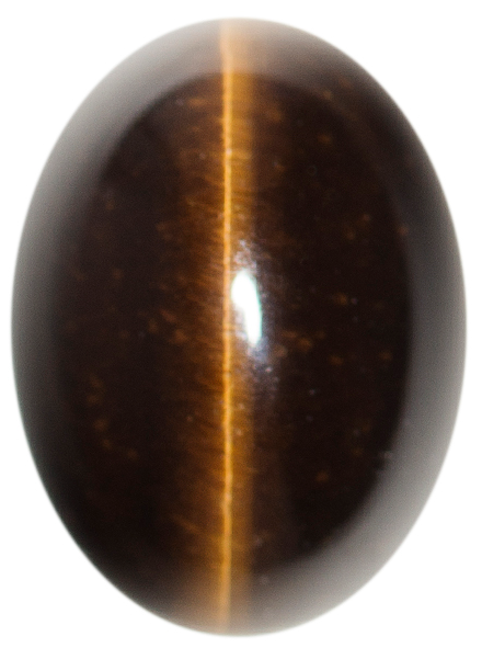 Natural Extra Fine Deep Gold Bronze Cat's Eye - Oval Cabochon - South Africa - AAA+ Grade
