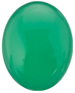 Natural Fine Apple Green Chrysoprase - Oval Cabochon - Brazil - Top Grade - NW Gems & Diamonds
