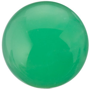 Natural Fine Apple Green Chrysoprase - Round Cabochon - Brazil - Top Grade - NW Gems & Diamonds
