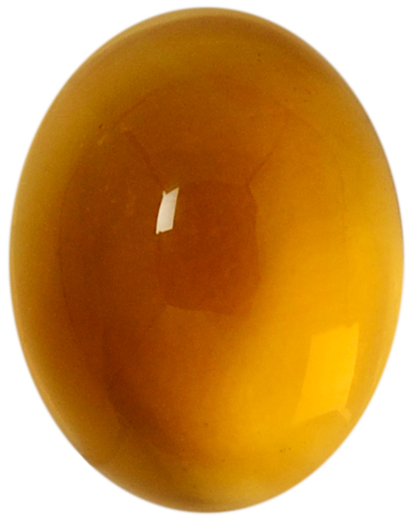 Natural Extra Fine Orange Gold Citrine - Oval Cabochon - AAA+ Grade