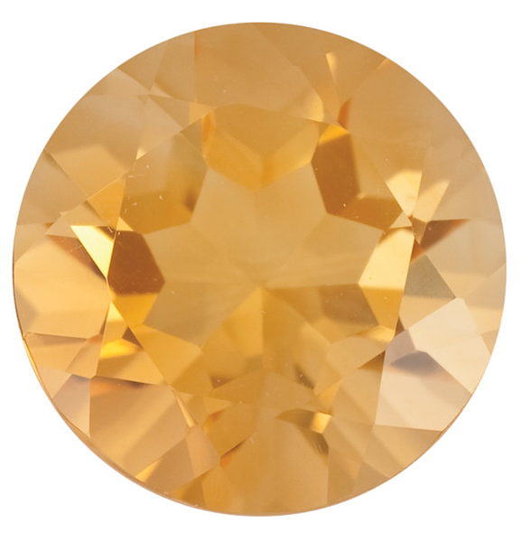 Natural Fine Rich Yellow Gold Citrine - Round - Brazil - Top Grade - NW Gems & Diamonds
