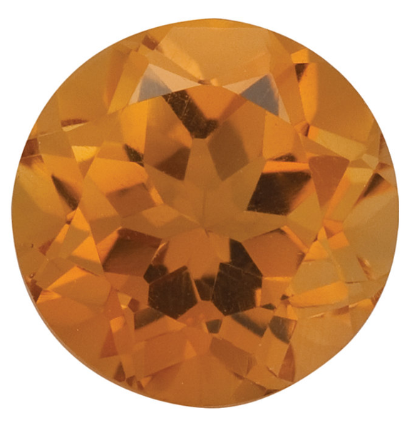 Natural Fine Orange Gold Citrine - Round - Brazil - Top Grade - NW Gems & Diamonds
