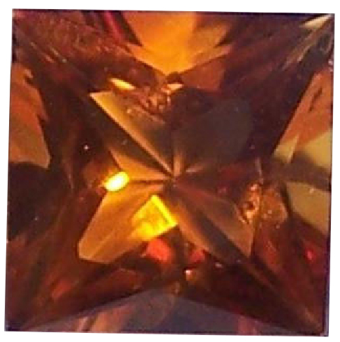 Natural Fine Deep Orange Gold Madeira Citrine - Square Princess - Brazil - Top Grade - NW Gems & Diamonds
