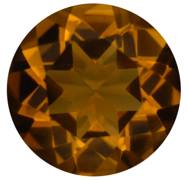 Natural Fine Burnt Orange Gold Madeira Citrine - Round - Brazil - Top Grade - NW Gems & Diamonds
