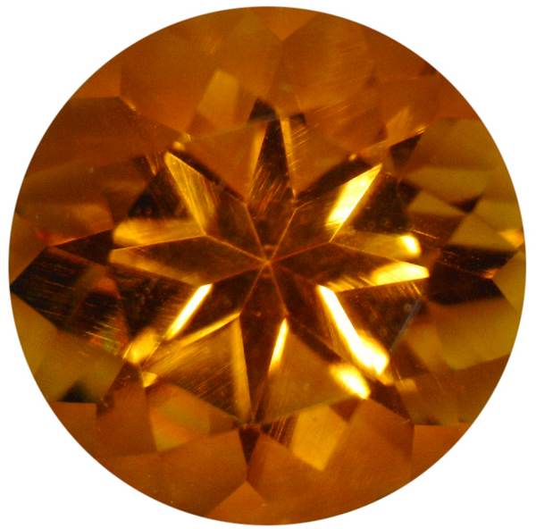 Natural Fine Vivid Orange Gold Citrine - Round - Uruguay - Top Grade - NW Gems & Diamonds

