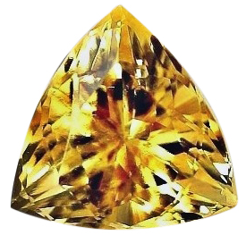 Natural Fine Golden Yellow Citrine - Trillion - Tanzania - Top Grade - NW Gems & Diamonds
