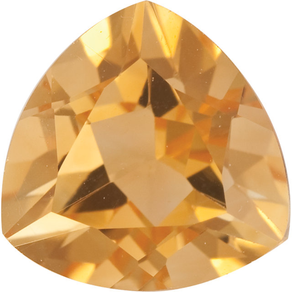 Natural Fine Yellow Gold Citrine - Trillion - Brazil - Top Grade - NW Gems & Diamonds
