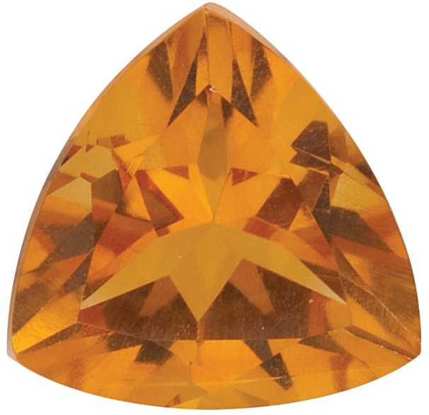 Natural Fine Orange Gold Madeira Citrine - Trillion - Brazil - Top Grade - NW Gems & Diamonds
