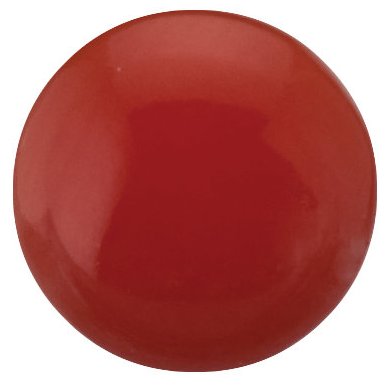 Natural Extra Fine Ox Blood Salmon Coral - Round Cabochon - AAA+ Grade