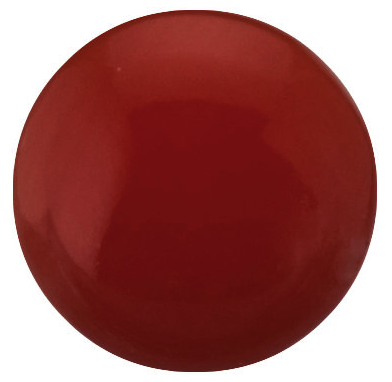 Natural Extra Fine Rich Ox Blood Coral - Round Cabochon - AAA+ Grade