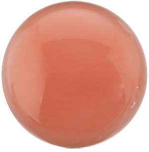 Natural Fine Angel Skin Coral - Round Cabochon - AAA Grade