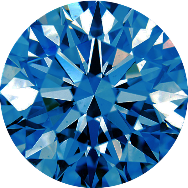 Natural Extra Fine Ocean Blue Diamond - Round - VVS2-VS1 - Africa - Extra Fine Grade