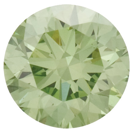 Natural Fine Apple Green Diamond - Round - VS2-SI1 - Africa - NW Gems & Diamonds
