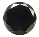 Natural Fine Black Diamond - Round - AAA Grade - Africa